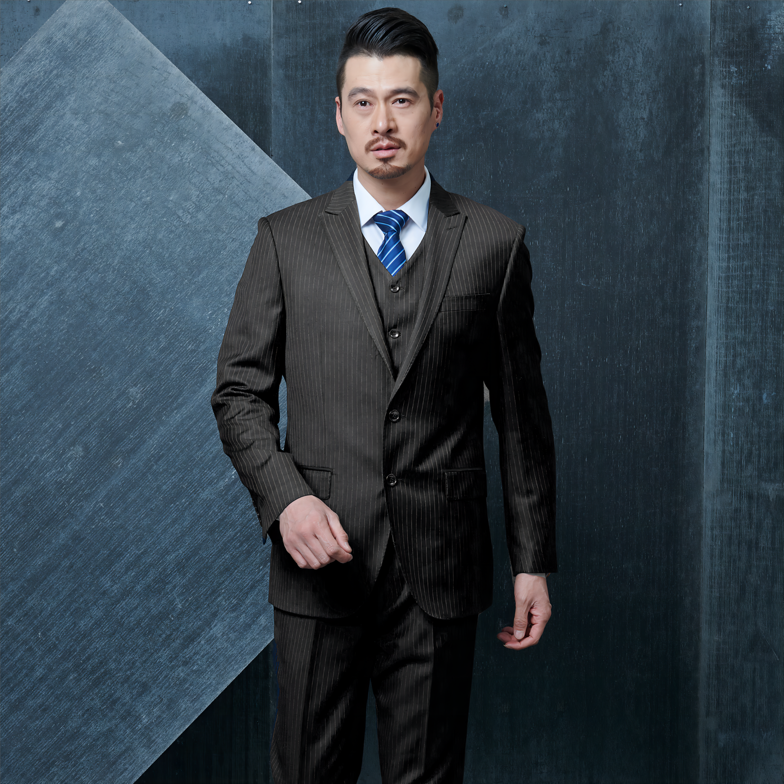 Pinstripe Suit Model Display